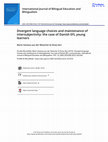 Research paper thumbnail of Divergent language choices and maintenance of intersubjectivity: the case of Danish EFL young learners