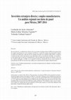 Research paper thumbnail of Inversión extranjera directa y empleo manufacturero. Un análisis regional con datos de panel para México, 1997-2014