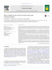 Research paper thumbnail of Effect of sulphur on the structure of silicate melts under oxidizing conditions