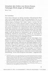 Research paper thumbnail of Zwischen den Zeilen von Steven Kazuo Takasugis Werk >>Jargon of Nothingness<<