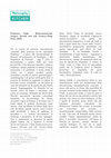 Research paper thumbnail of Recensione a F. Vitale, Biodeconstruction. Jacques Derrida and Life Sciences