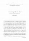 Research paper thumbnail of Conversing with the Dead: The Play within Tradition