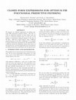 Research paper thumbnail of Closed Form Expressions for Optimum Fir Polynomial Predictive Filtering