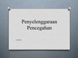 Research paper thumbnail of Penyelenggaraan Pencegahan 8033