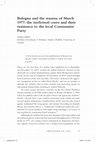 Research paper thumbnail of Bologna and the trauma of March 1977: the intellettuali contro and their 'resistance' to the local Communist Party