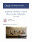 Research paper thumbnail of Exploring Women’s Medical History in the Rubenstein Library