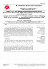 Research paper thumbnail of Analysis of The Turkish 6th, 7th, 8th Grades Curricula in Terms of Reading Skills in The Programme for International Student Assessment (PISA) (Zonguldak Sample)