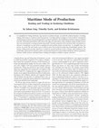 Research paper thumbnail of Maritime Mode of Production Raiding and Trading in Seafaring Chiefdoms