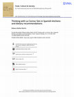 Research paper thumbnail of Thinking with La Cocina: fats in Spanish kitchens and dietary recommendations