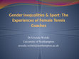 Research paper thumbnail of Gender Inequalities & Sport Presentation