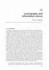 Research paper thumbnail of Lexicography and Information Science