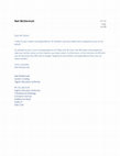 Research paper thumbnail of Email Neil McDermott, 31 August 2018