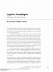 Research paper thumbnail of Logistics Genealogies: a dialogue with Stefano Harney