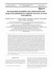 Research paper thumbnail of Incorporating feasibility and collaboration into large-scale planning for regional recovery of coral reef fisheries