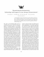 Research paper thumbnail of Resurrecting the Resurrection: Eschatology and Exegesis in Late Antique Zoroastrianism