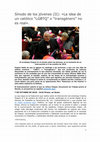 Research paper thumbnail of Mi artículo (II) sobre el Sínodo de la Juventud, con el Papa Francisco:Sínodo de los jóvenes (II) -La idea de un católico LGBTQ o transgénero no es real.pdf