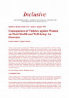 Research paper thumbnail of Consequences of Violence against Women on Their Health and Well-being: An Overview