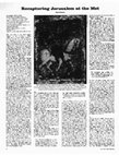 Research paper thumbnail of Peter Brown, “Recapturing Jerusalem at the Met,” The New York Review of Books, vol.  63, no. 19 (8 December 2016): 10-14