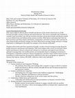 Research paper thumbnail of Syllabus: Health & Disease in Africa (Upper Level)