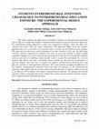 Research paper thumbnail of STUDENTS ENTREPRENEURIAL INTENTION CHANGES DUE TO ENTREPRENEURIAL EDUCATION EXPOSURE: THE EXPERIMENTAL DESIGN APPROACH