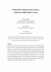 Research paper thumbnail of (with Federico Merke and Diego Reynoso) "Foreign Policy Change in Latin America: Exploring a Middle-Range Concept" in Latin American Research Review, forthcoming