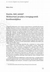 Research paper thumbnail of Enyém, tiéd, miénk? Módszertani javaslat a terepjegyzetek kezelésmódjához