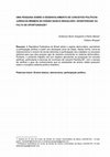 Research paper thumbnail of UMA PESQUISA SOBRE O DESENVOLVIMENTO DE CONCEITOS POLÍTICOS- JURÍDICOS MÍNIMOS NO ENSINO BÁSICO BRASILEIRO: DESINTERESSE OU FALTA DE OPORTUNIDADE