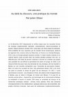 Research paper thumbnail of Z’EV (1951-2017) - Au-delà du discours, une pratique du monde