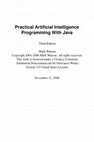 Research paper thumbnail of Practical Artificial Intelligence Programming With Java Third Edition