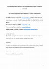 Research paper thumbnail of SERVICE PROVIDER DIFFICULTIES IN OPERATIONALISING COERCIVE CONTROL Pre-print accepted manuscript for publication in Violence Against Women