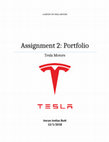 Research paper thumbnail of A report on Tesla motors : Portfolio Tesla Motors