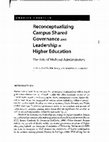 Research paper thumbnail of Reconceptualizing Campus Shared Governance and Leadership in Higher Education: The Role of Midlevel Administrators