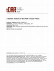 Research paper thumbnail of A stylistic analysis of New York Iroquois pottery /