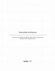 Research paper thumbnail of Sustainable Architecture an overview of equitable and efficient spaces written by garrett moon design by dustin and garrett moon