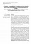 Research paper thumbnail of TINDAKAN SOSIAL KH. MUHAMMAD BAKHIET DALAM KONTEKSTUALISASI DAN TRANSFORMASI AJARAN TASAWUF