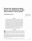 Research paper thumbnail of O papel dos aspectos pragmáticos e não epistêmicos em Bas van Fraassen e Larry Laudan