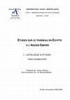 Research paper thumbnail of Études sur le traîneau en Égypte à l'Ancien Empire. Volume I. (Version 2018)