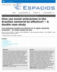 Research paper thumbnail of How can social enterprises in the brazilian semiarid be effective? – A double case study