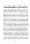 Research paper thumbnail of Petrović, Józef: Wsie poddańcze we własności miasta Bardiowa od wieku XV do roku 1848 (tłum. ze słowackiego Tadeusz M. Trajdos)