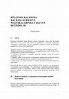 Research paper thumbnail of BÖLGESEL KALKINMA KAVRAM, KURAM VE POLİTİKALARINDA YAŞANAN DEĞİŞİMLER