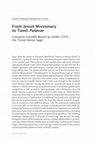 Research paper thumbnail of From Jesuit Missionary to Tamil Pulavar: Costanzo Giuseppe Beschi (1680-1747), ‘The Great Heroic Ascetic’ (with Sascha Ebeling)