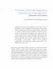 Research paper thumbnail of "Necesitamos invertir más imaginación y energía para no ser una nota al pie"