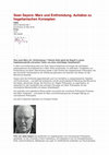 Research paper thumbnail of Sean Sayers: Marx und Entfremdung. Aufsätze zu hegelianischen Konzepten