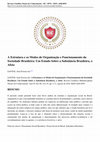 Research paper thumbnail of A estrutura e os modos de organização e funcionamento da sociedade brasileira: um estudo sobre a substância brasileira, o afeto