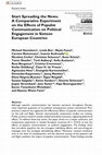 Research paper thumbnail of Start Spreading the News: A Comparative Experiment on the Effects of Populist Communication on Political Engagement in Sixteen European Countries