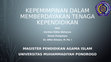 Research paper thumbnail of KEPEMIMPINAN DALAM MEMBERDAYAKAN TENAGA KEPENDIDIKAN.pptx