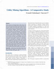 Research paper thumbnail of Utility Mining Algorithms - A Comparative Study.pdf