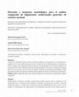 Research paper thumbnail of Discusión y propuesta metodológica para el análisis comparado de legislaciones audiovisuales generales de carácter nacional