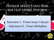 Research paper thumbnail of PROKER SEKRETARIS HMK 2018-2019.pptx