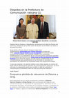 Research paper thumbnail of Despidos en la Prefectura de Comunicación vaticana (I)